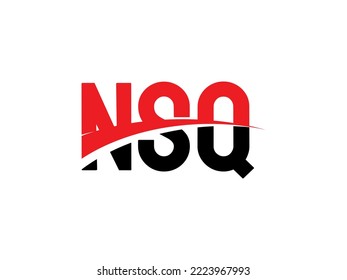 NSQ Letter Initial Logo Design Vector Illustration