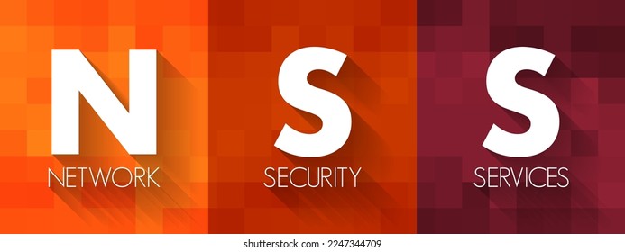 NSS - Network Security Services acronym, technology concept background
