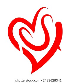 NSU business vector abstract logo