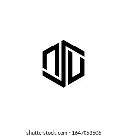 NSU Letter Logo Design polygon Monogram Icon Vector Template