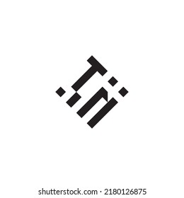 NT abstract geometric concept logo in high quality professional design that will be best for street style