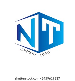 NT Abstract Logo. Very commercial logo design. Use many corporate company logo name Branding