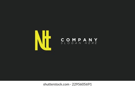NT Alphabet Buchstaben Initial Monogram Logo TN, N und T