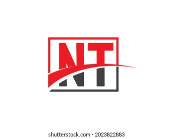 NT Letter Logo Design template