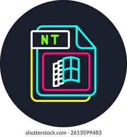 NT Line Multi Colour Circle