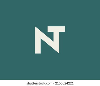 NT logo design vector template
