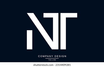NT, TN, Abstract Letters Logo Monogram