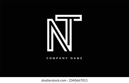 NT, TN Abstract Letters Logo Monogram