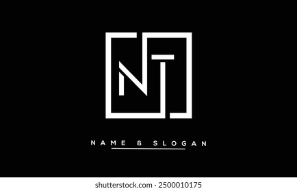 NT, TN Abstract Letters Logo Monogram