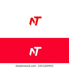 NT, TN letter modern branding logo