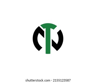 NT TN logo design vector template