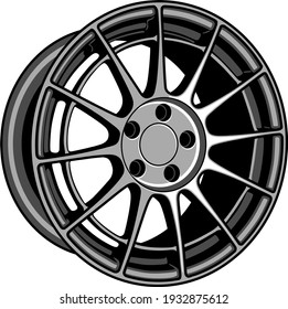 nt03 wheel rim vector illustration 