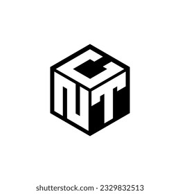 NTC letter logo design in illustration. Vector logo, calligraphy designs for logo, Poster, Invitation, etc.