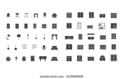 nterior vector silhouette for website , symbol, icon, presentation