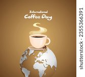 nternational Coffee Day is an occasion that is used to promote and celebrate coffee as a beverage, with events now occurring in places around the world. The first official date was 3 October 2015, as 