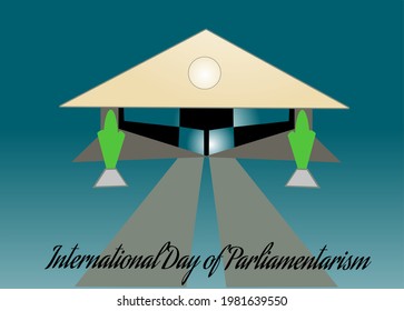 nternational Day of Parliamentarism Background Illustration Banner