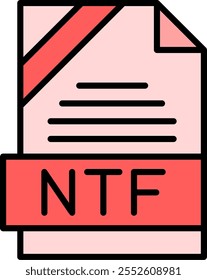 NTF Filled Style Icon Design