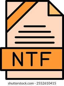 NTF Filled Style Icon Design