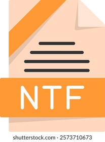 NTF Flat Style Icon Design