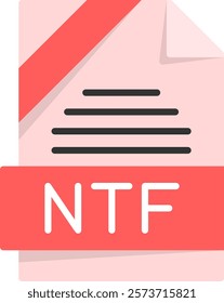 NTF Flat Style Icon Design