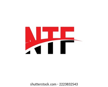 NTF Letter Initial Logo Design Vector Illustration