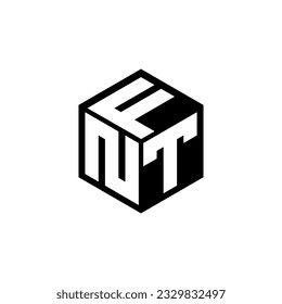 Logo-Design von NTF Buchstaben in Abbildung. Vektorlogo, kalligraphische Designs für Logo, Poster, Einladung, etc.