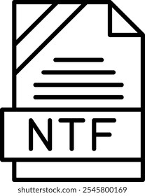 NTF Vector Vector Icon Design Symbol