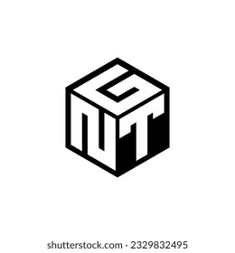 NTG letter logo design in illustration. Vector logo, calligraphy designs for logo, Poster, Invitation, etc.