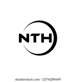 NTH Letter Logo Design, Inspiration for a Unique Identity. Modern Elegance and Creative Design. Watermark Your Success with the Striking this Logo.