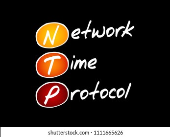 NTP - Network Time Protocol, acronym business concept