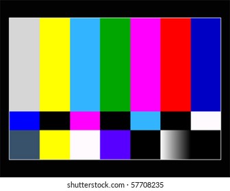 NTSC Tv Pattern Signal For Test Purposes