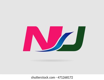 NU business logo icon design template elements
