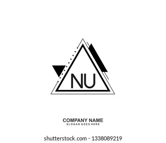 NN Indicador de logotipo geométrico de letra inicial