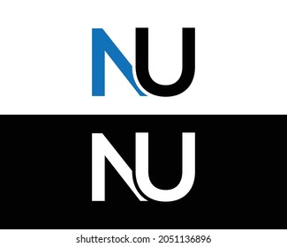 NU Letter Logo And Icon Vector Element Design.