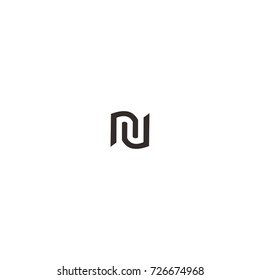 NU LETTER LOGO VECTOR
