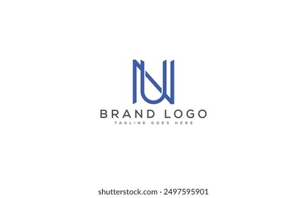 NU logo design vector template design for brand