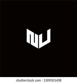 NU Logo Letter ininial Designs Templete