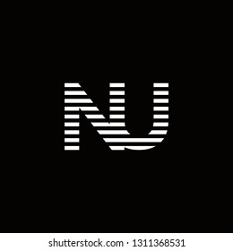 NU Logo Letter initial Designs Templete