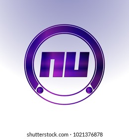 NU Logo,Metal Logo,purple Logo,Monogram