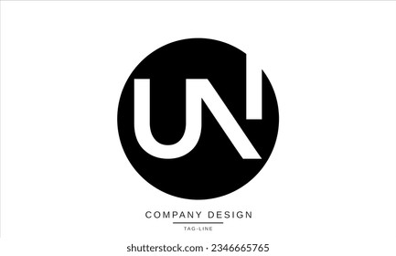 NU, UN, Abstract Letters Logo Monogram