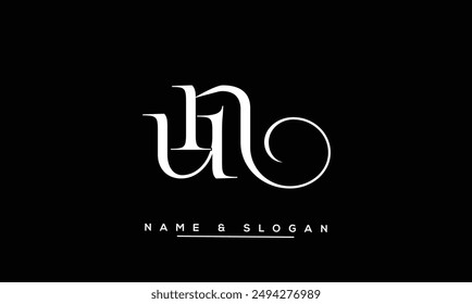 NU, UN Abstract Letters Logo Monogram