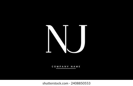 NU, UN Alphabets Letters Logo Monogram