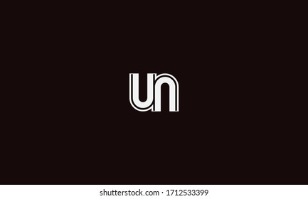 NU or UN letter logo. Unique attractive creative modern initial NU UN N U initial based letter icon logo