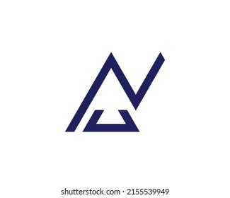 NU UN logo design vector template