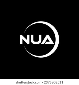 NUA Letter Logo Design, Inspiration for a Unique Identity. Modern Elegance and Creative Design. Watermark Your Success with the Striking this Logo.