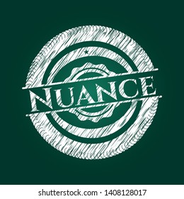 Nuance on chalkboard. Vector Illustration. Detailed.