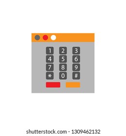 Nuber dial icon. Element of Web Desing icon for mobile concept and web apps. Detailed Nuber dial icon can be used for web and mobile