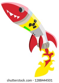 nuclear animated rocket