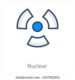 Konzept des Nuklear- und Atom-Symbols