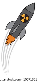nuclear or atomic bomb vector illustration